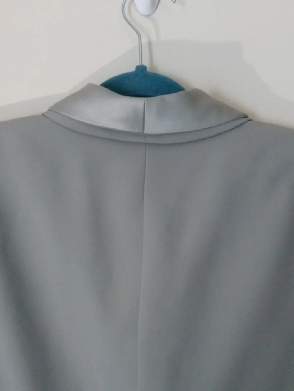 Executive Collection Women's Light Gray Button-Front Dress Blazer Size 18
